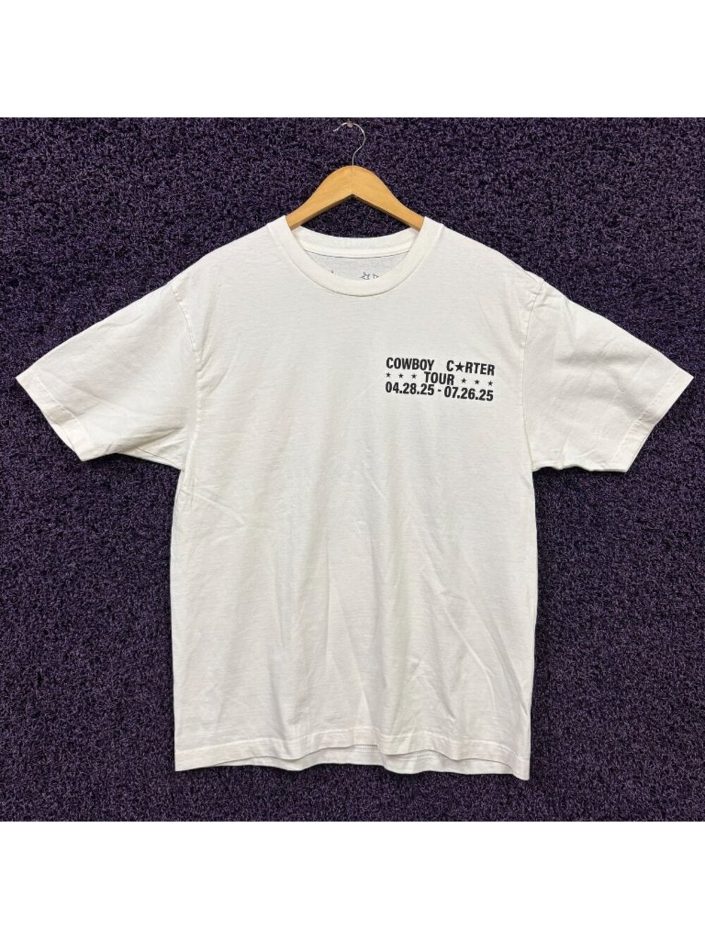 Beyoncé Cowboy Carter all Tour stops Tshirt Large